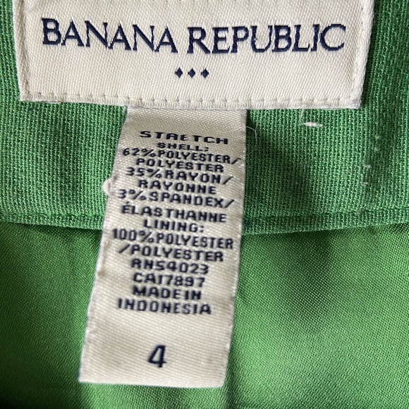 Banana Republic Green A Line Mod Skirt Sz.4 - Picture 2 of 3